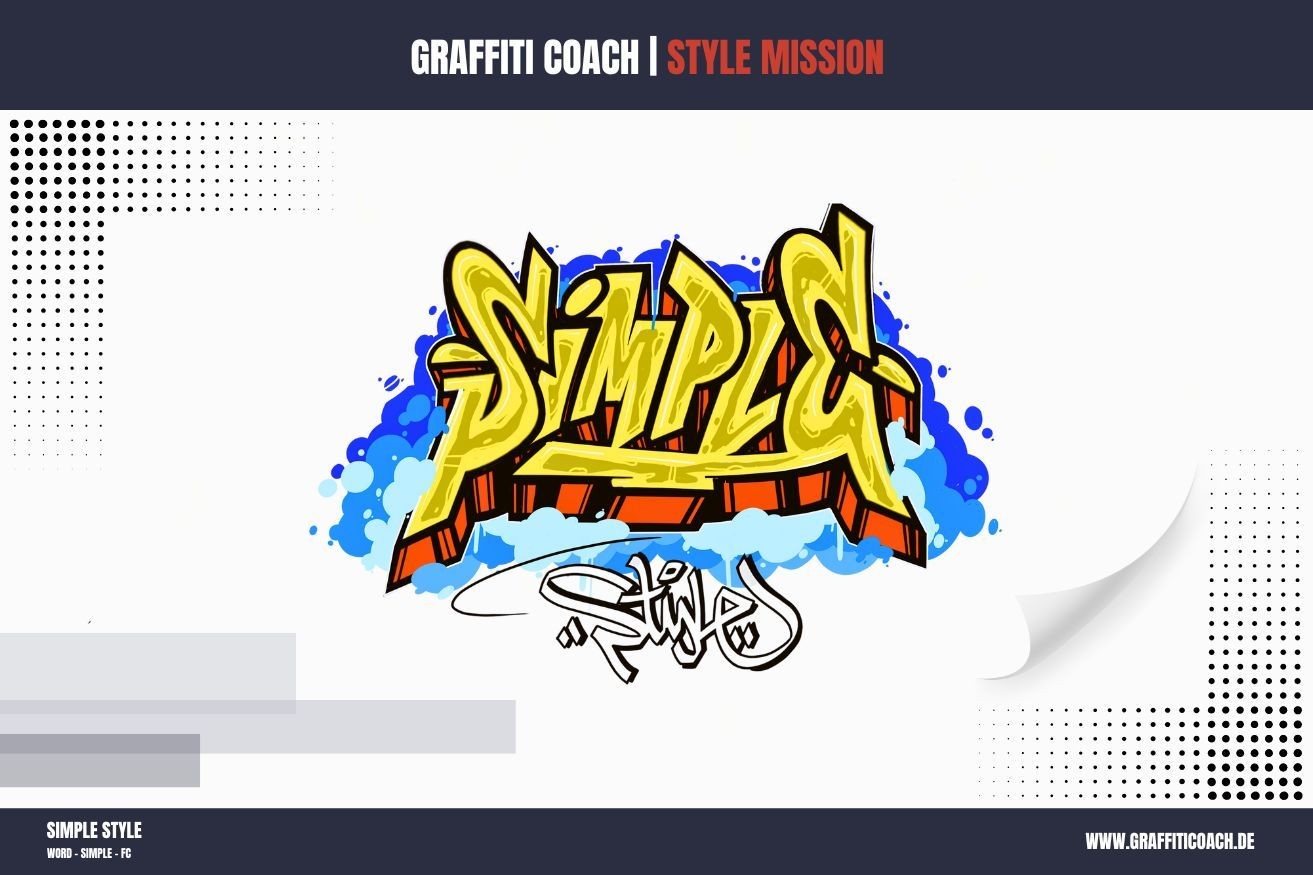 Semi Style Graffiti mit individuellen Buchstabenformen – die kreative Mitte zwischen Struktur und Stilfreiheit, gezeichnet von Open Mike.