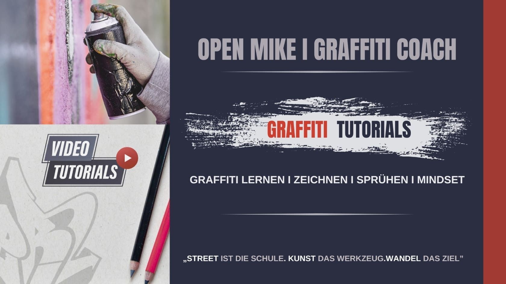 Skizzenbuch mit Tag-Übung – Graffiti Tutorial für Einsteiger: Linien, Outlines & Aufbau.