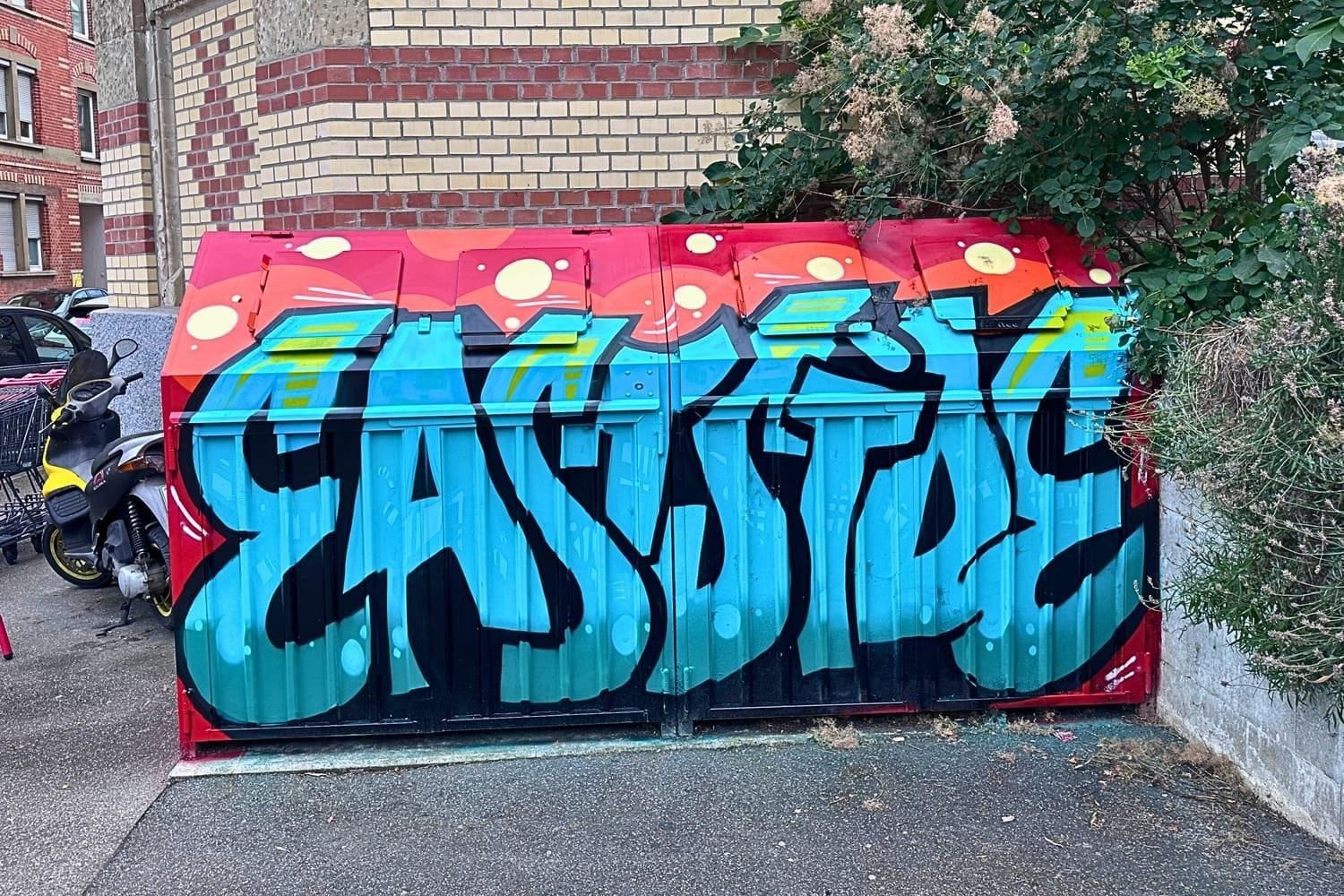 Graffiti Auftrag Stuttgart-Ost: East Side Stylewriting
