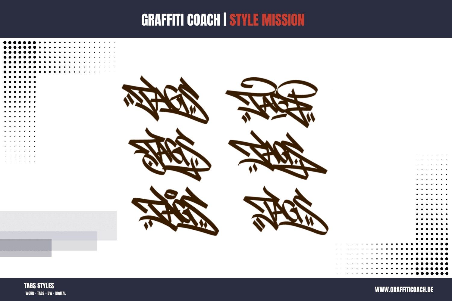 Graffiti-Tags und Handstyles als Beispiele – wie ein eigener, unverwechselbarer Tag entsteht
