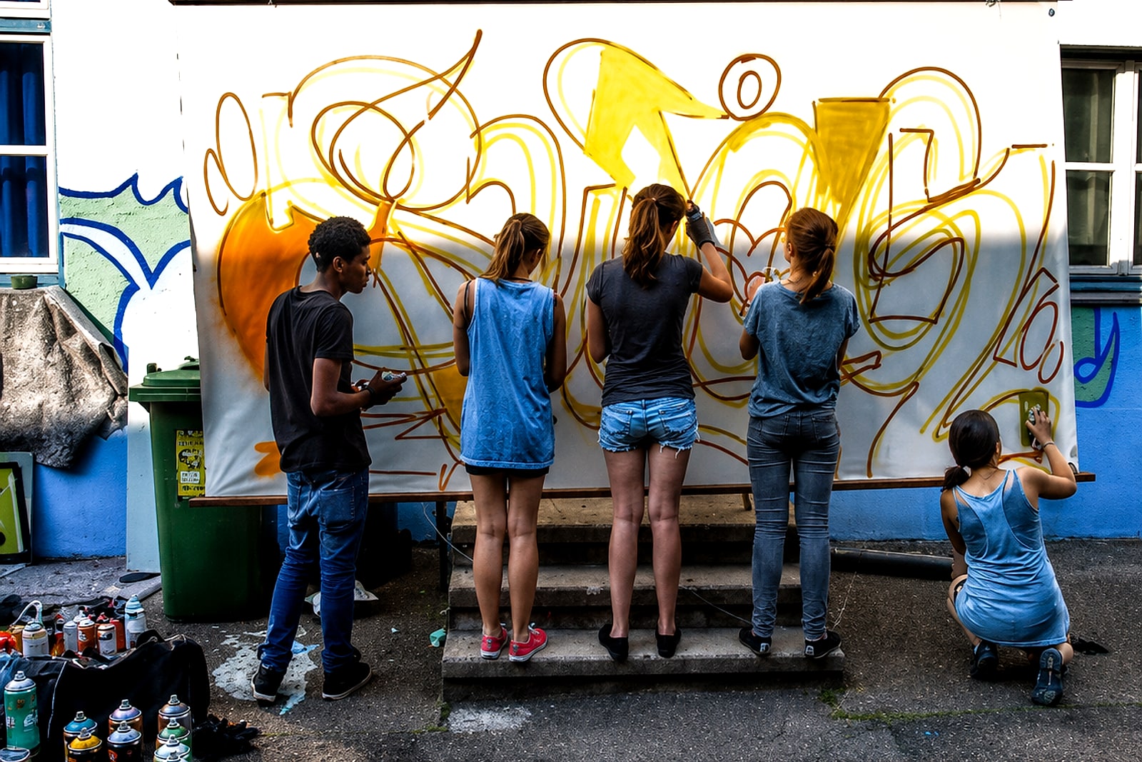 Graffiti-Workshop Künzelsau: ein Tag, ein Wort, ein Piece