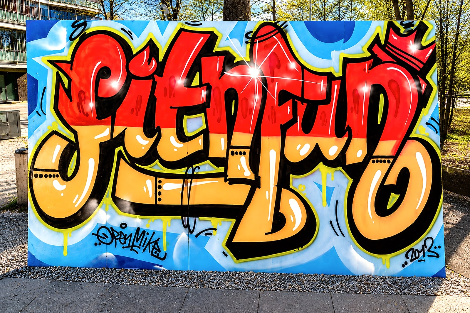 Graffiti-Workshop im Jugendhaus Weilimdorf – »Fit N Fun« auf 2 × 3 Metern