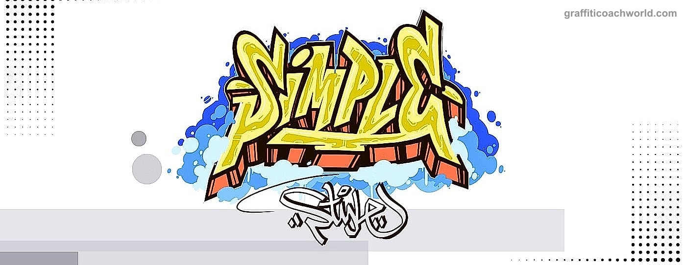 Graffiti-Alphabet im Simple Style – strukturierte Buchstaben mit Flow und Charakter