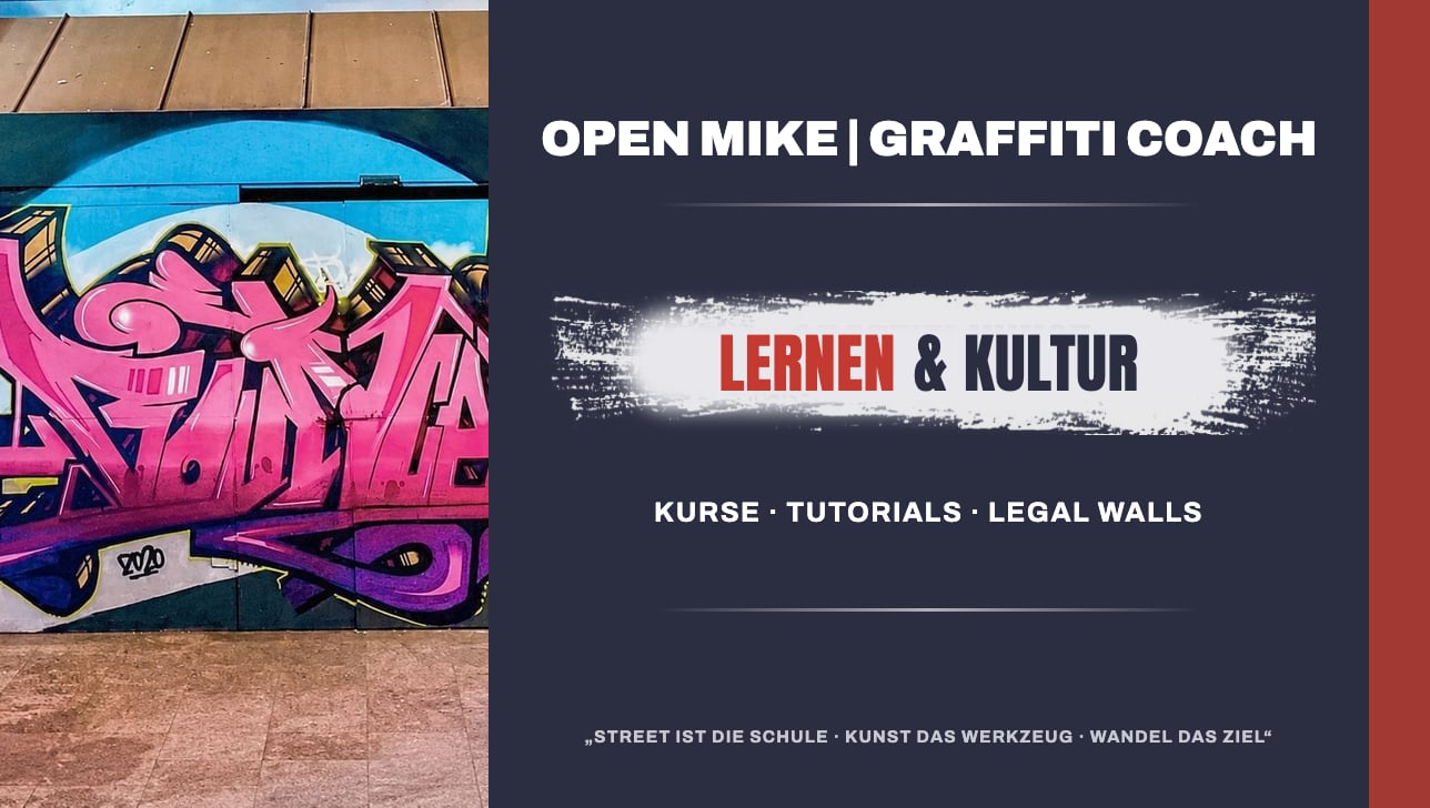 Lernen & Kultur – Kurse, Tutorials, Legal Walls