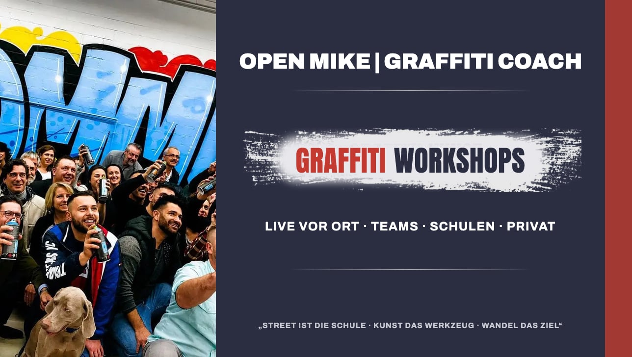 Graffiti Workshops – Open Mike, Graffiti Coach
