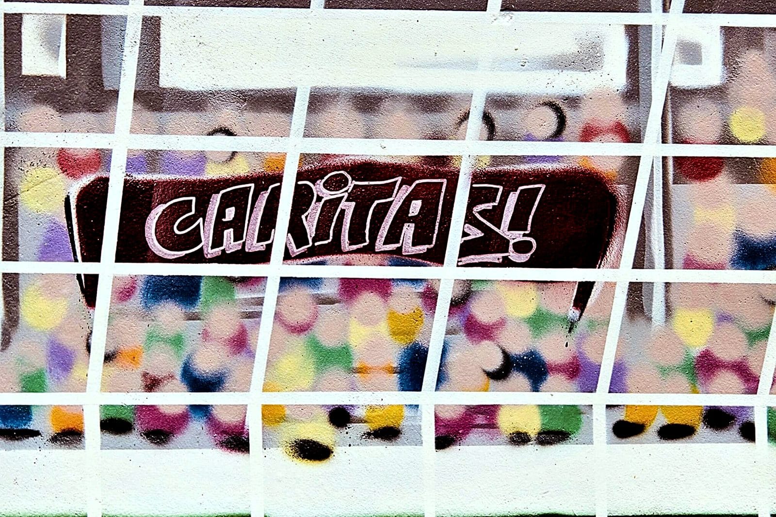 Caritas-Wandgestaltung als Graffiti-Auftrag für eine soziale Einrichtung von Open Mike