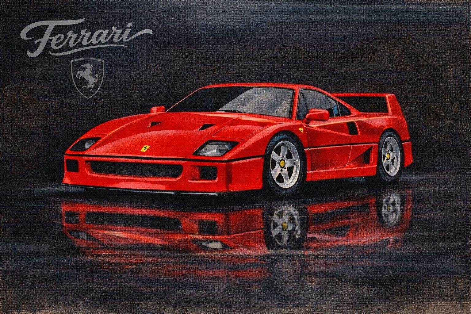Ferrari Testarossa mit Graffiti-Gestaltung von Open Mike
