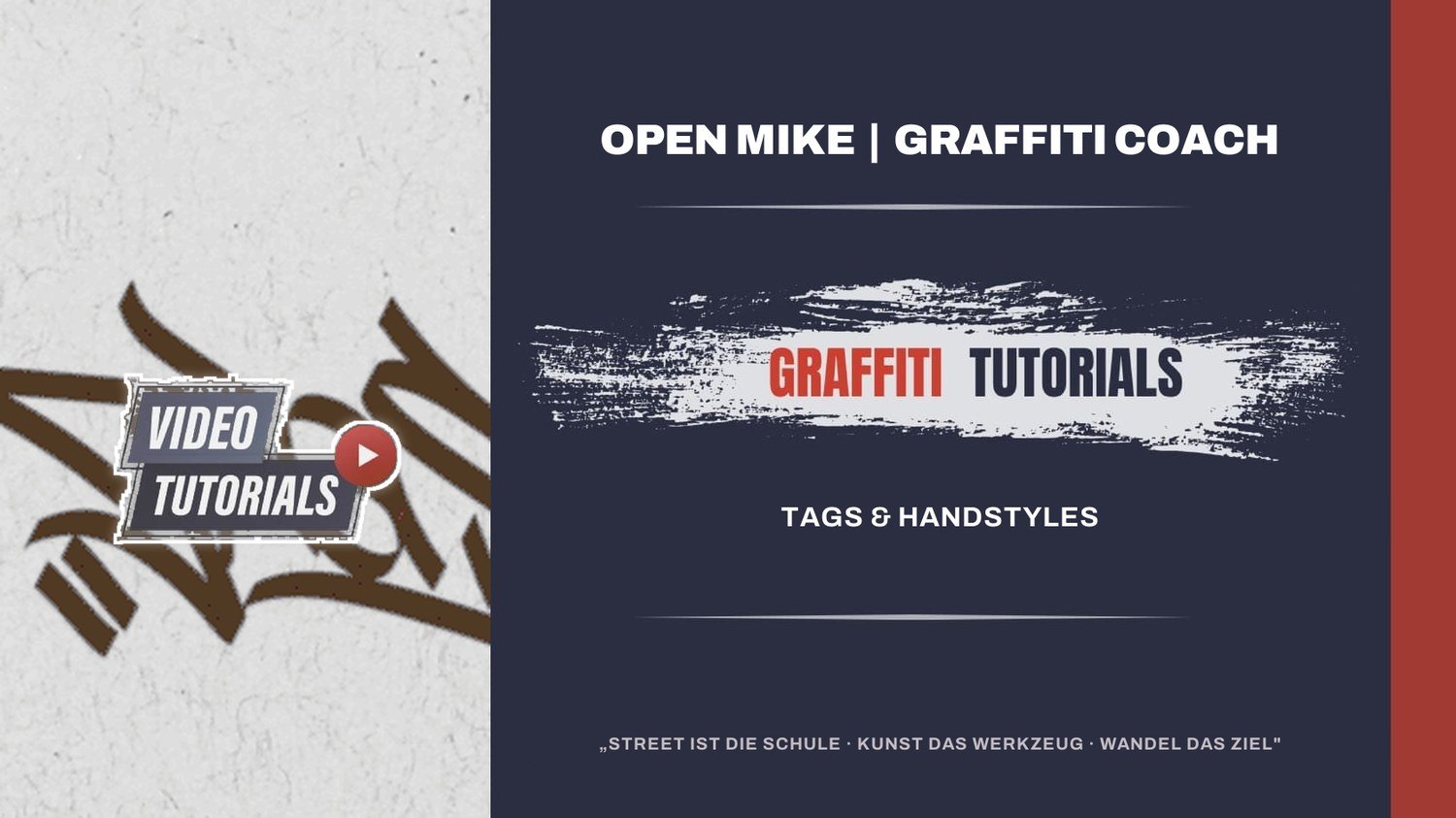 Tags & Handstyles – Graffiti-Tutorial-Banner von Open Mike