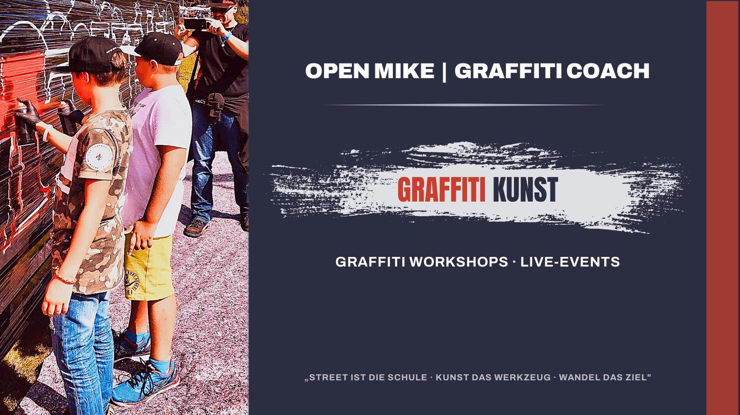 Graffiti-Workshop Events & Live-Show von Open Mike in Stuttgart