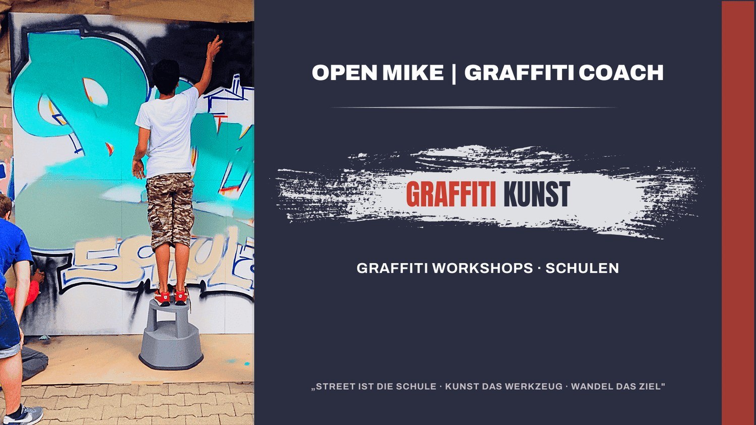 Graffiti-Workshop Schulen & Bildung von Open Mike in Stuttgart