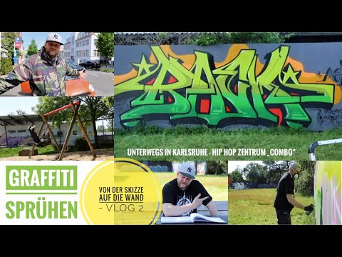 Semi-Freestyle: Von der Skizze auf die Wand (Vlog 3, Karlsruhe)
