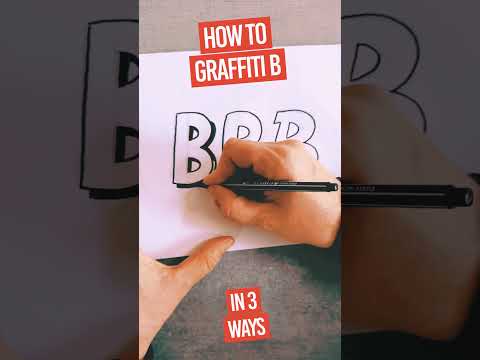 Vorschaubild: Graffiti Buchstabe B zeichnen: 3 Möglichkeiten