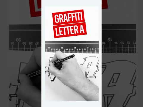 Vorschaubild: Graffiti Alphabet zeichnen: Buchstabe A in 3 Varianten