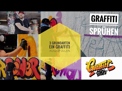 Die 3 Grundarten, ein Graffiti auszufüllen (Basics)