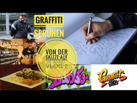 Von der Skizze auf die Wand (Vlog 2)
