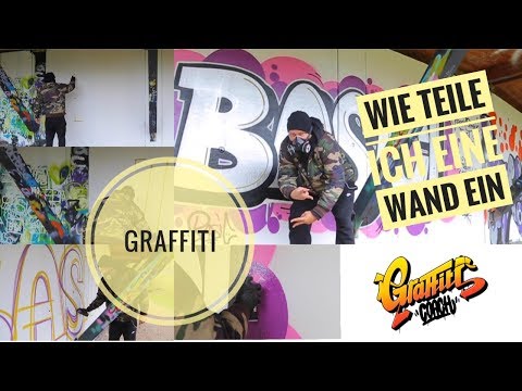 Wand richtig einteilen zum Sprühen